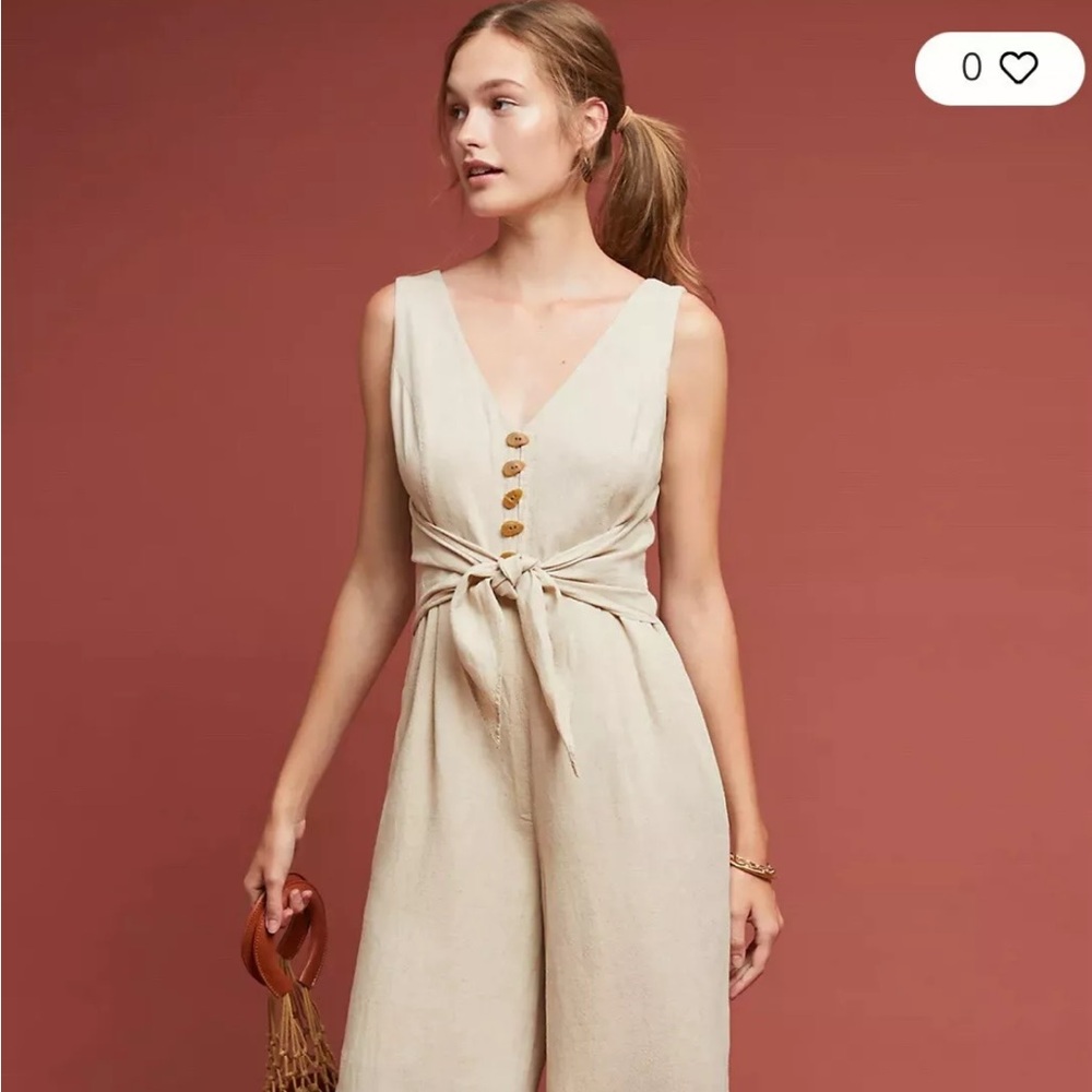 Anthropologie Jumpsuit with Button Detail